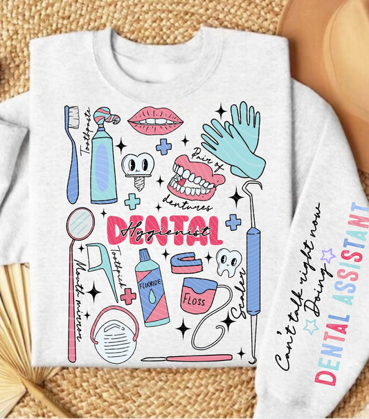 Dental Assistant Doodle Sweatshirt