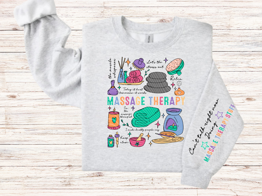 Massage Therapy Doodle Sweatshirt