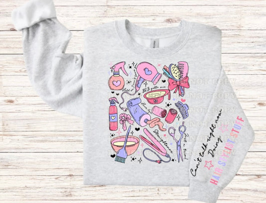 Hairstylist Doodle Sweatshirt