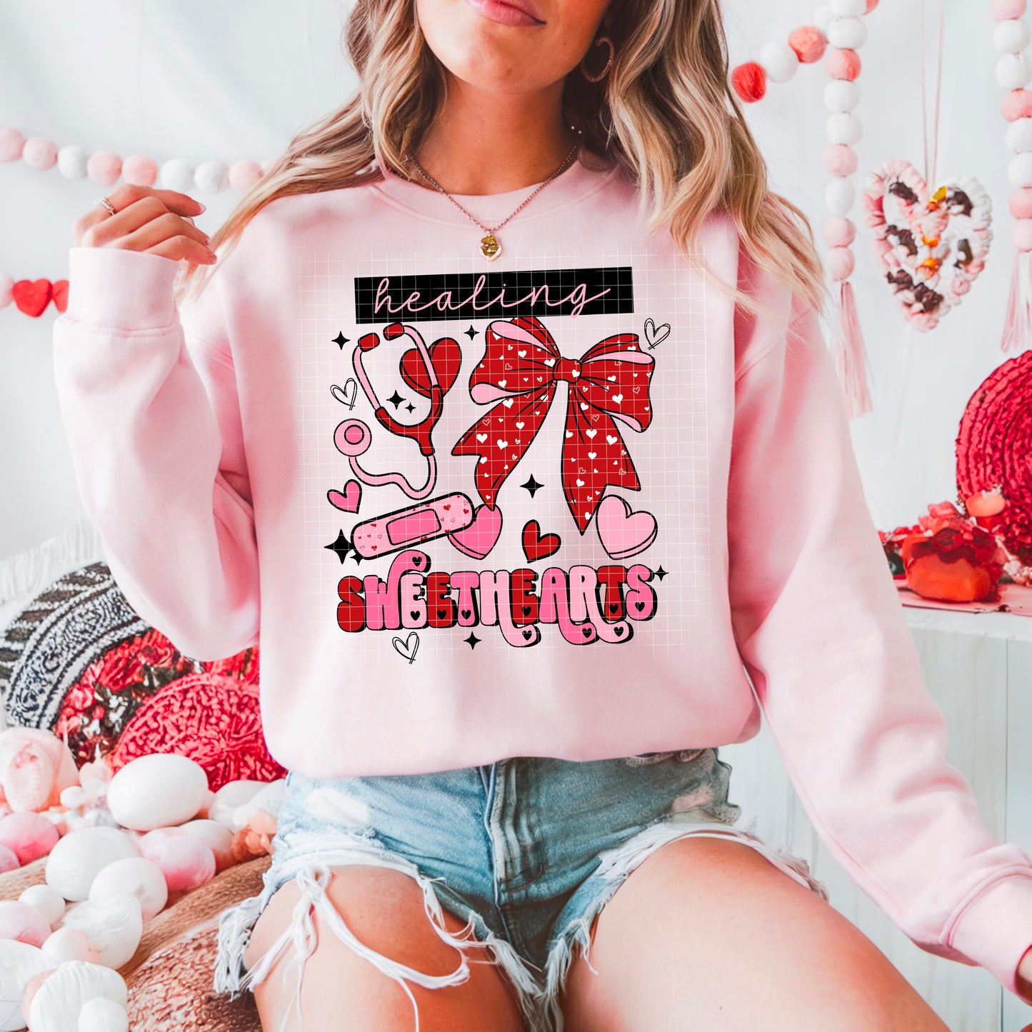 Healing Sweethearts Sweatshirt, Valentine Nurse Shirt