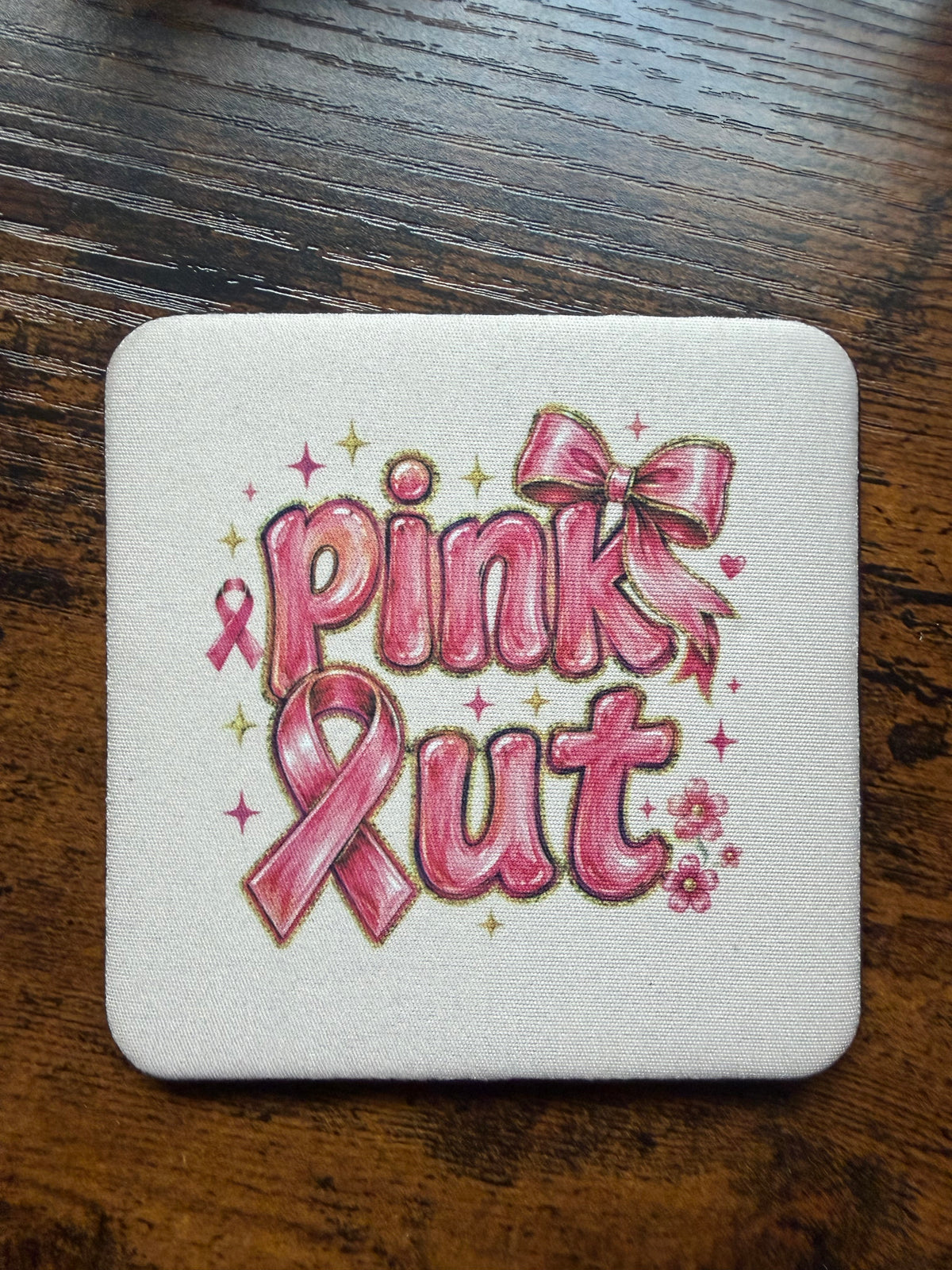 Pink Out Desk Coaster