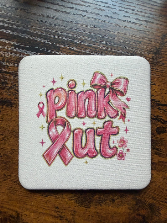 Pink Out Desk Coaster