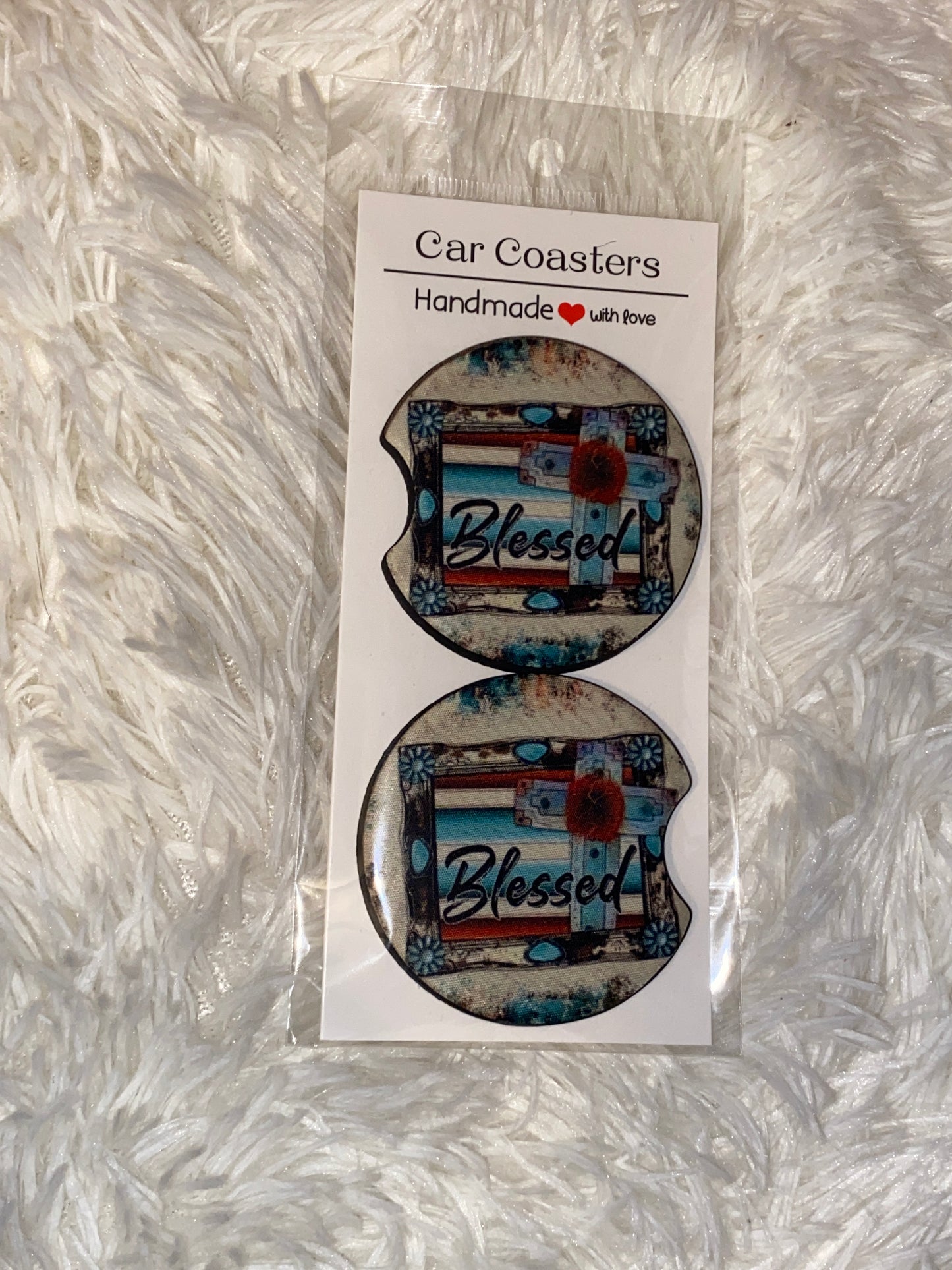 Blessed Car Coaster Sets