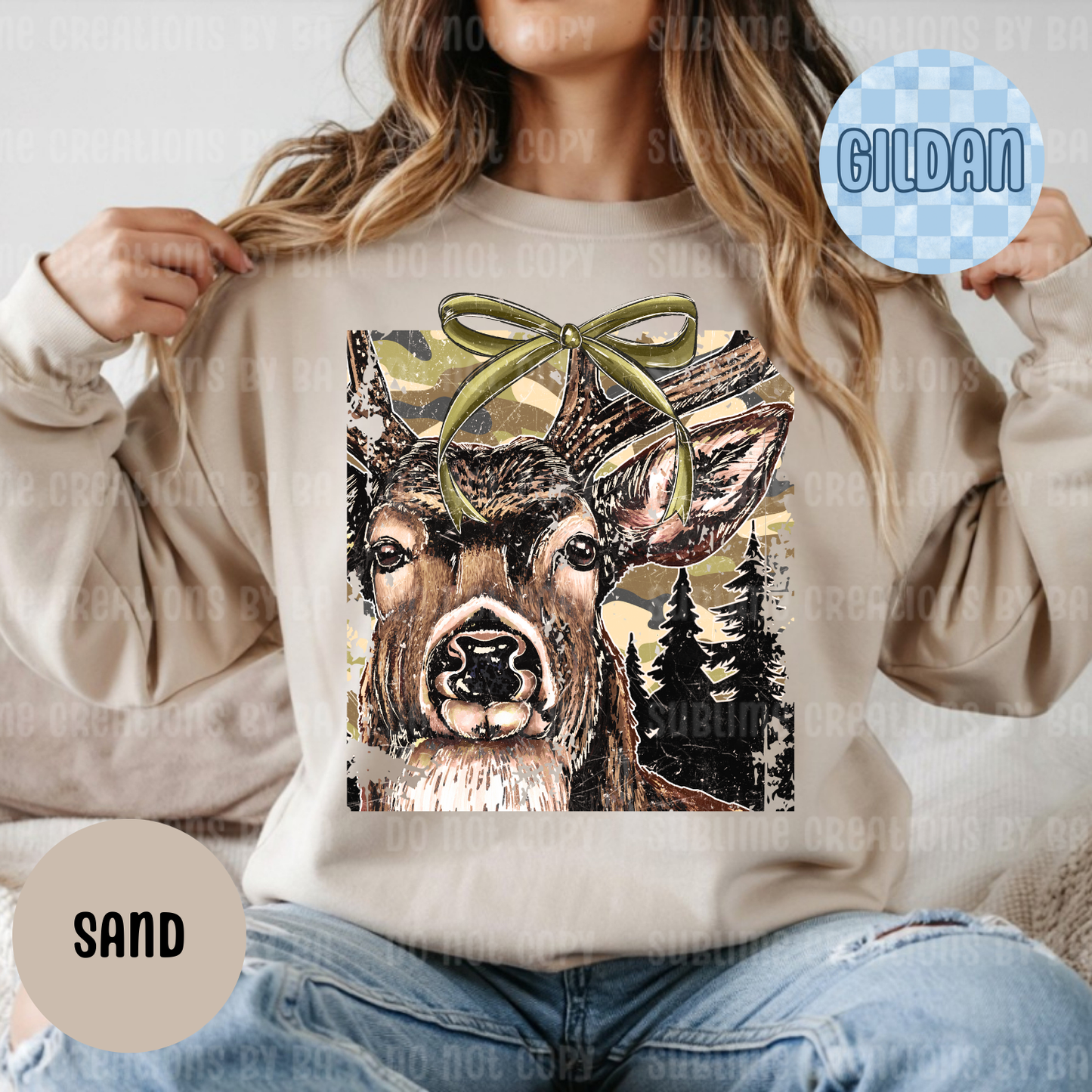 Buck Camo Coquette Sweatshirt
