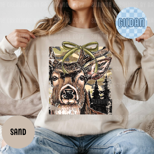 Buck Camo Coquette Sweatshirt