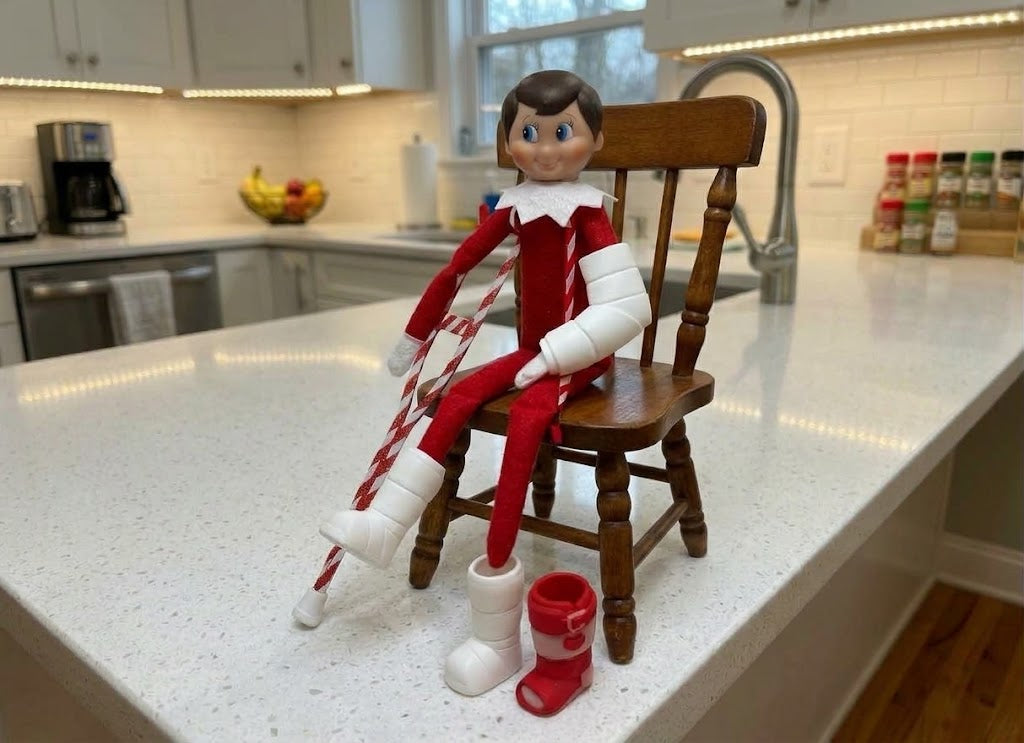 Medical Cast & Candy Cane Crutches