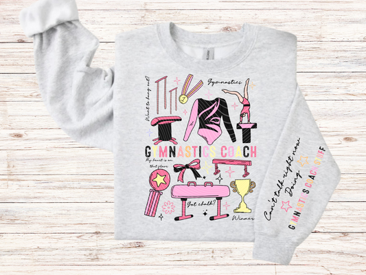 Gymnastics Coach Doodle Sweatshirt