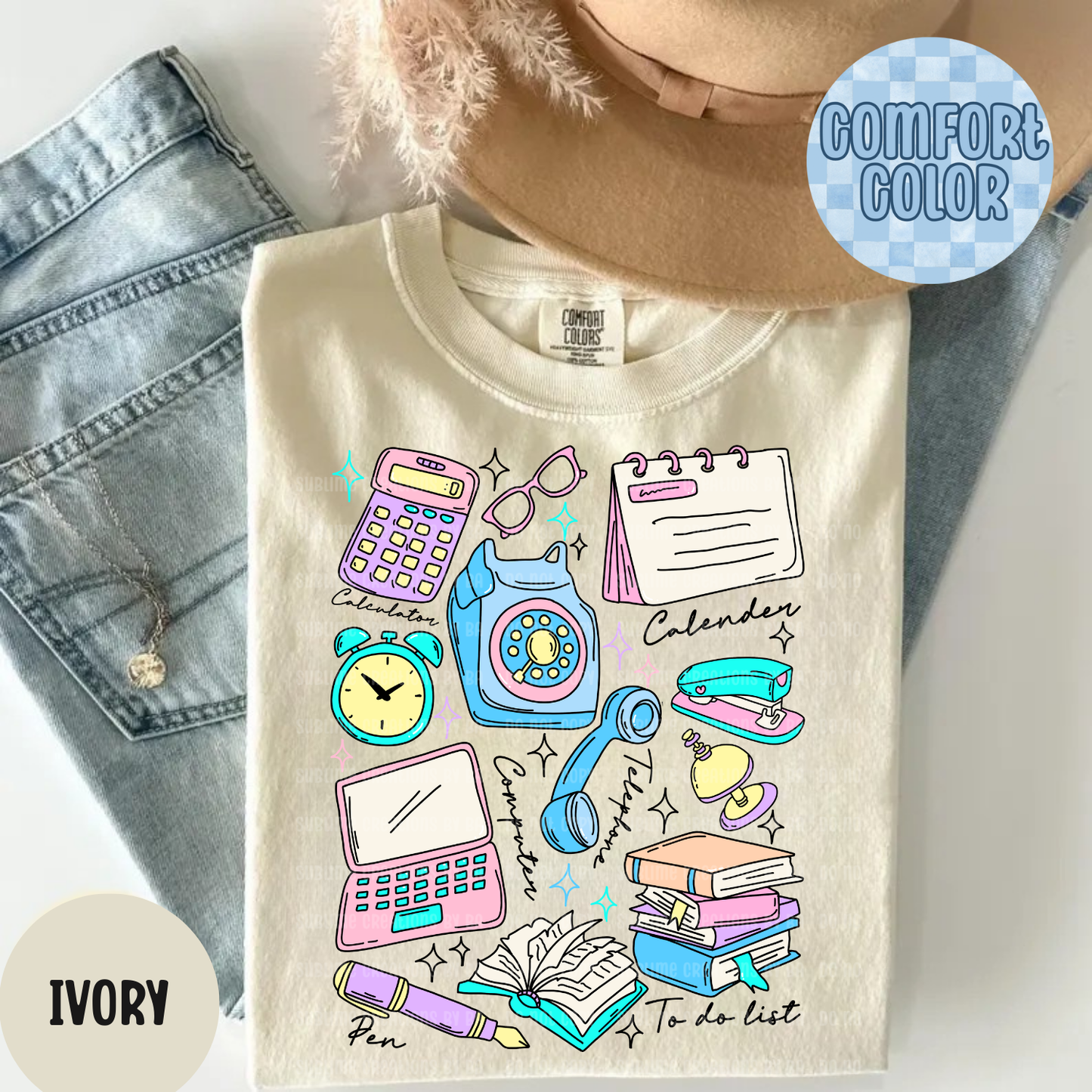 Receptionist Doodle Occupational