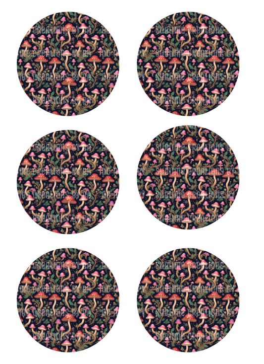 Mushrooms Sublimation Transfer Sheet