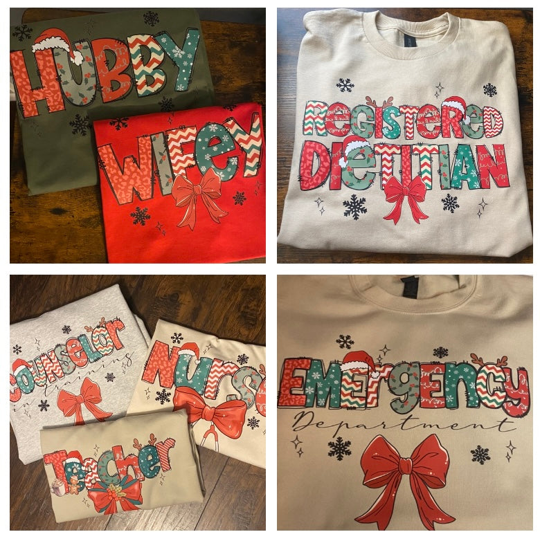 Custom Christmas Name Tee/Sweatshirt