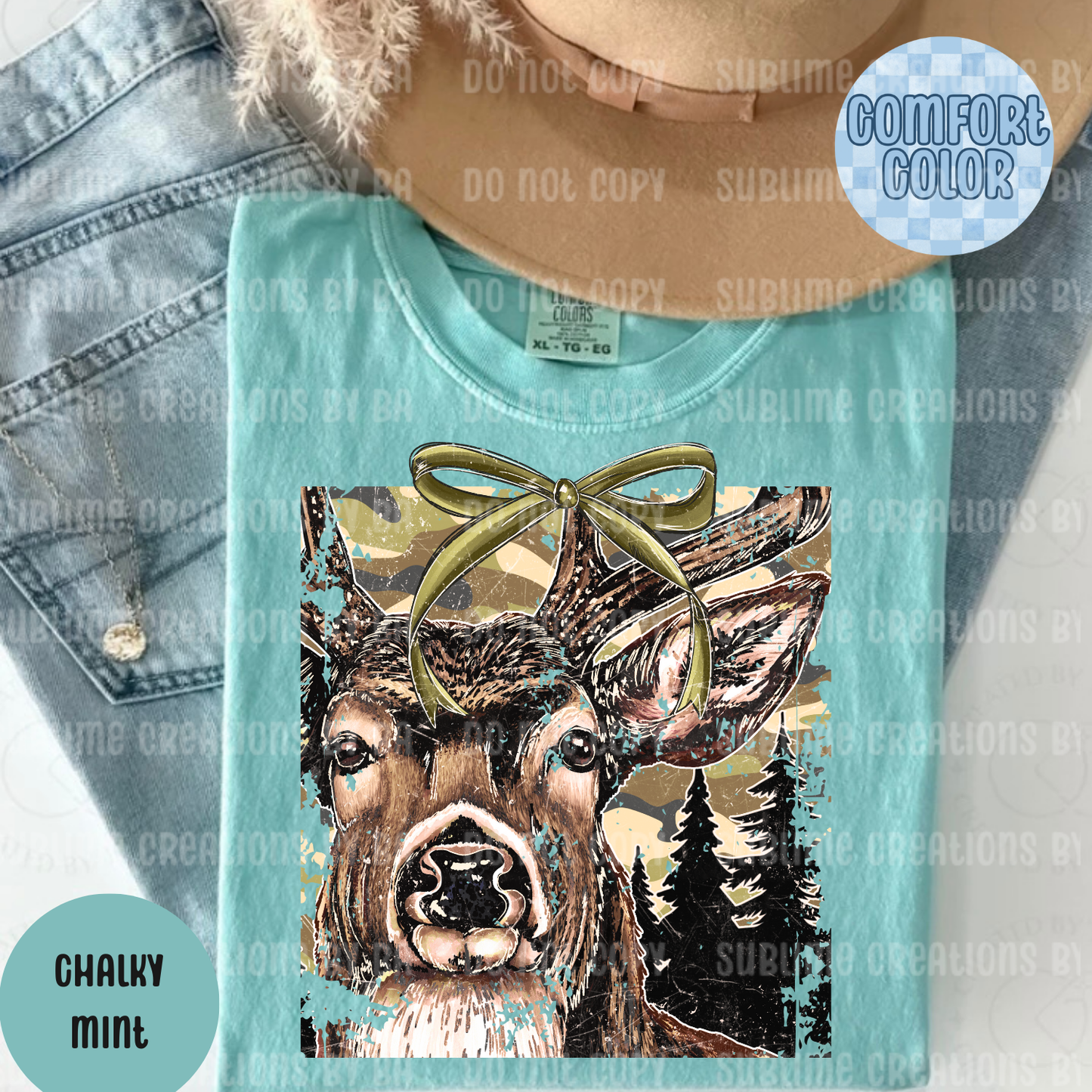 Buck Camo Coquette Adult Shirt