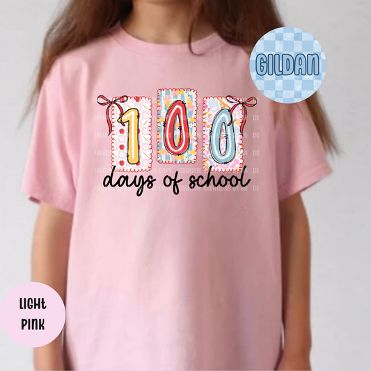 100 Days of School Youth Tee