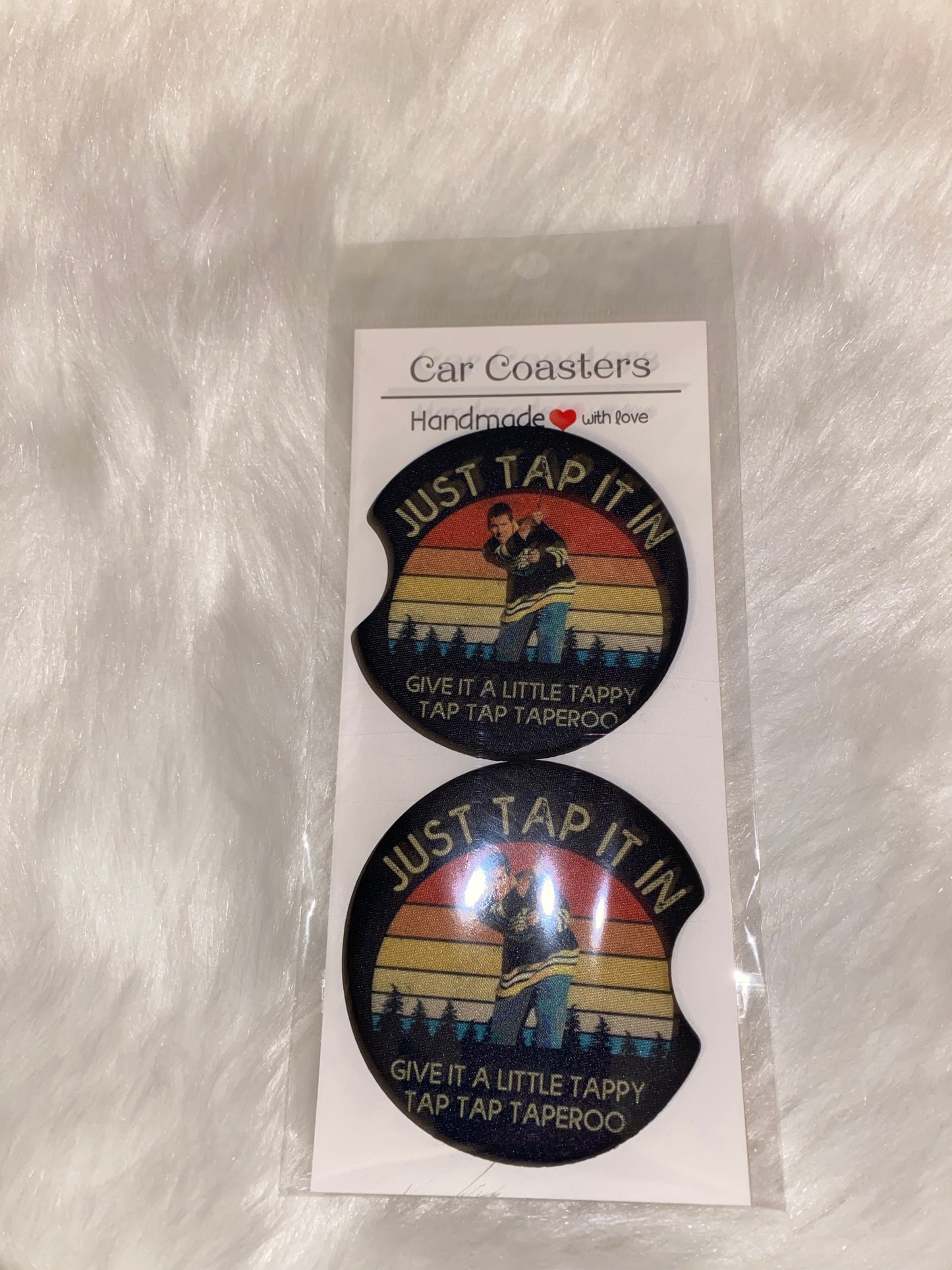 Golf Happy Car Coaster Set