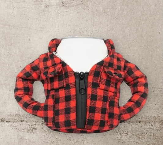 Plaid Jacket Koozie