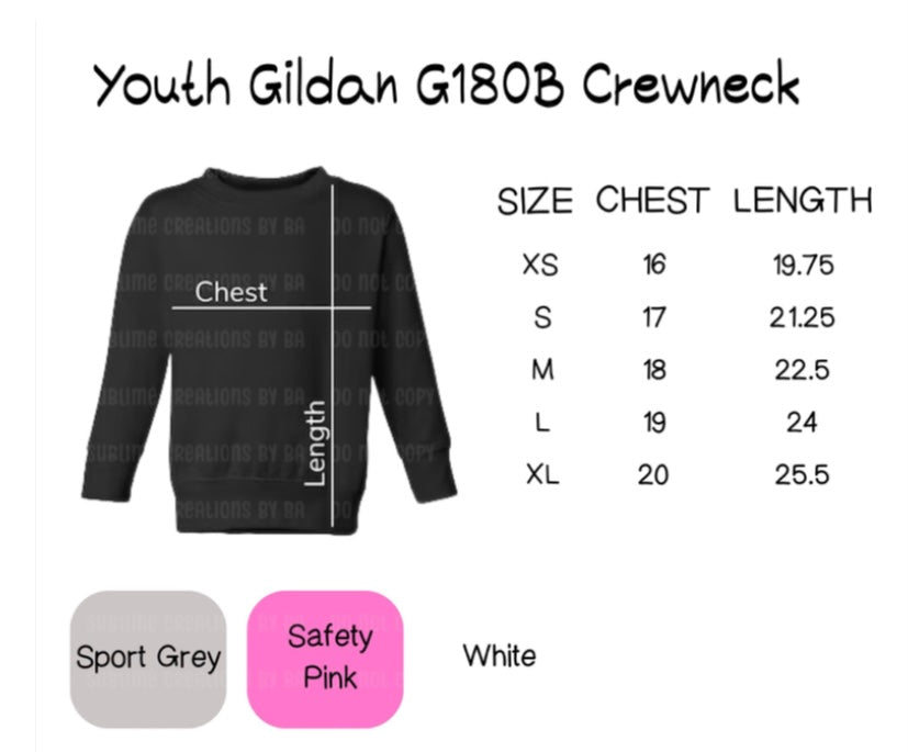 Heart Bow Toddler/Youth Sweatshirt