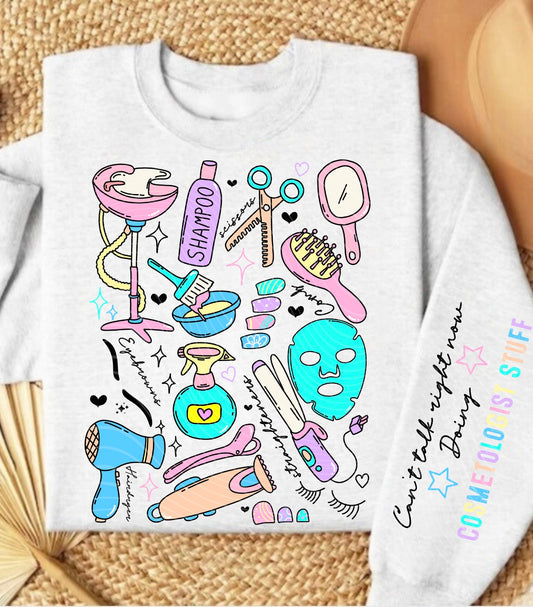 Cosmetologist Doodle Sweatshirt