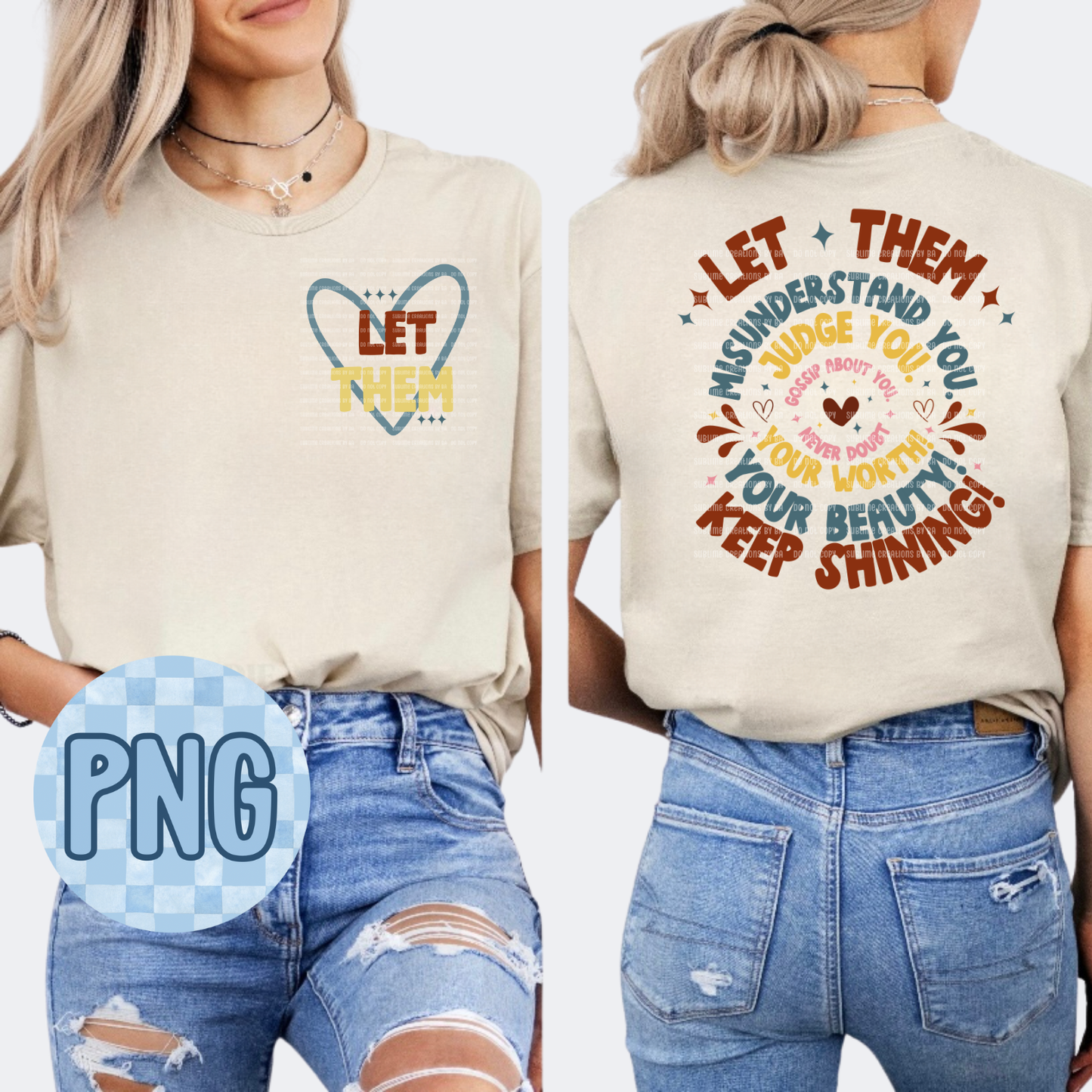 Let Them PNG Digital File ONLY