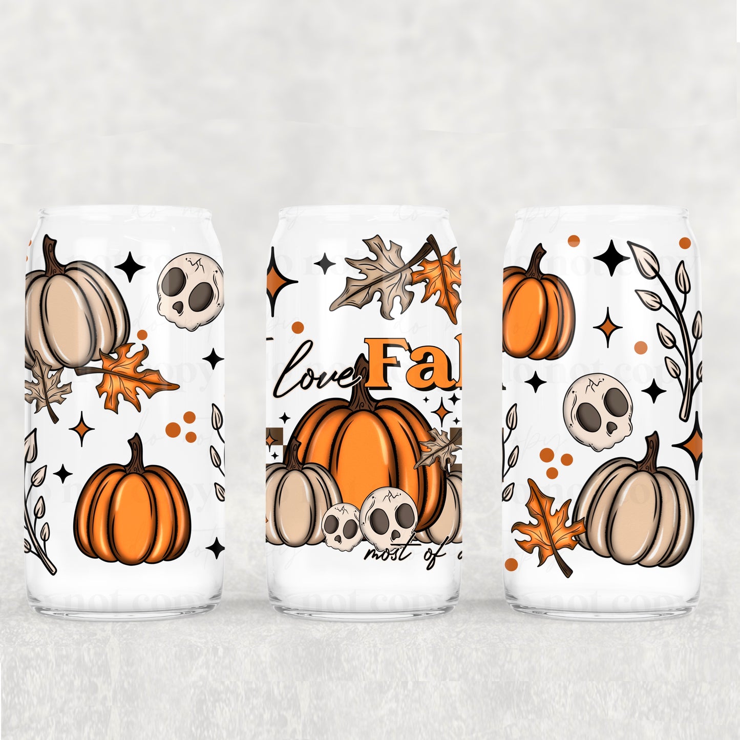 Fall/Halloween Frosted Libbey Cups