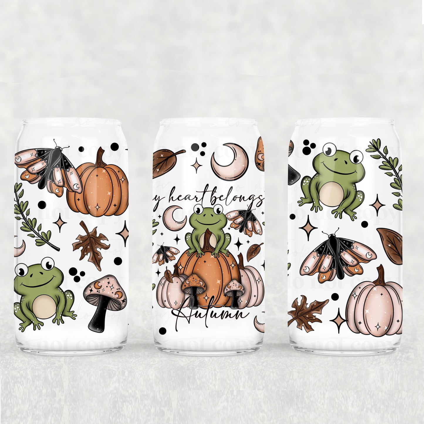 Fall/Halloween Frosted Libbey Cups