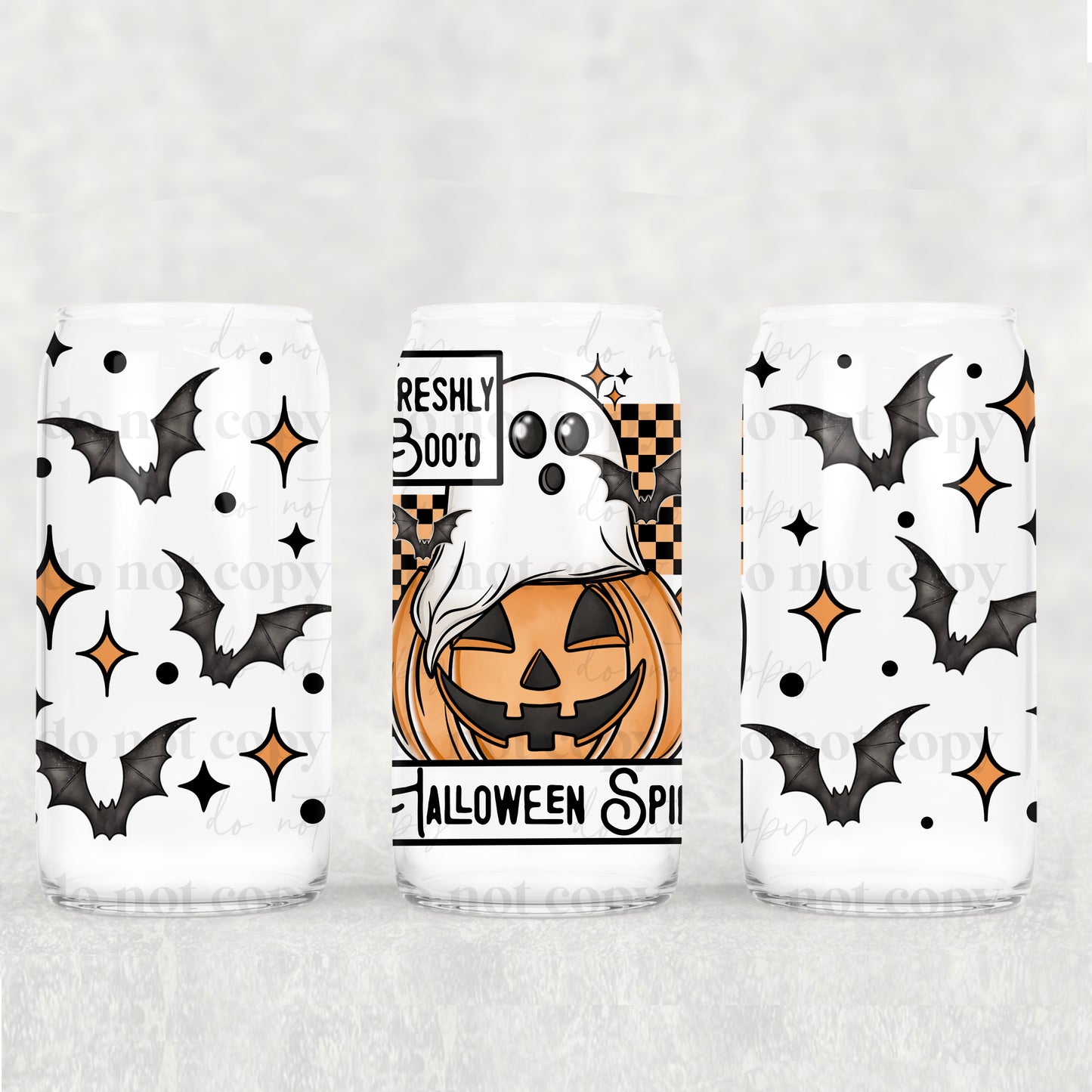 Fall/Halloween Frosted Libbey Cups