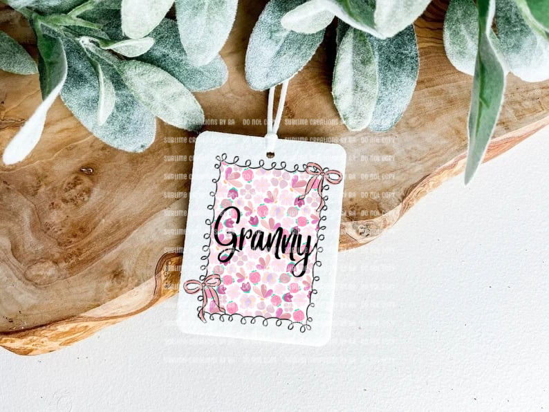 Granny Bow Felt Freshie