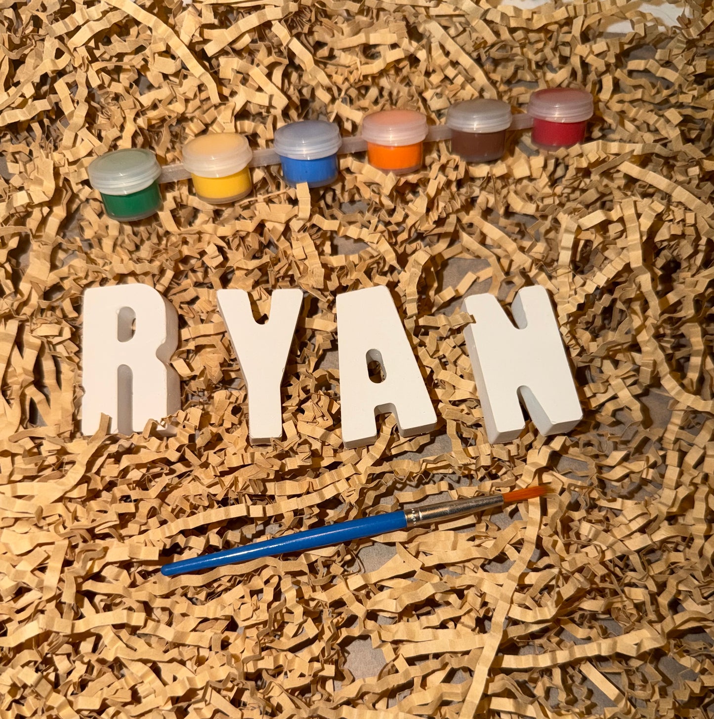 Custom Paint Your Name Plaster Letter Kit
