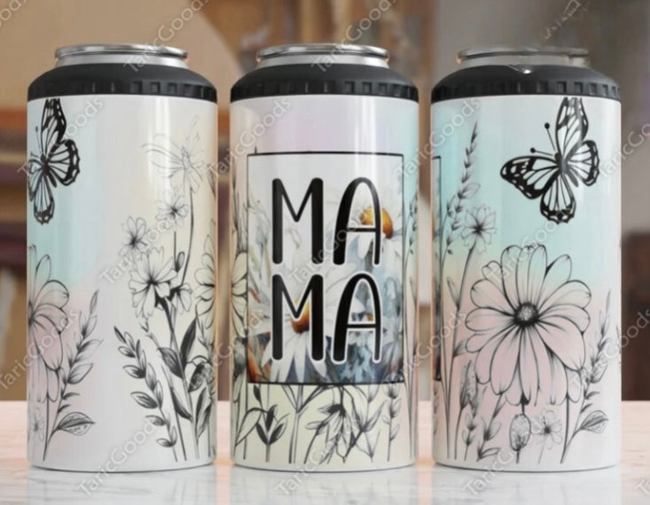 4in1 Can Cooler MAMA flowered