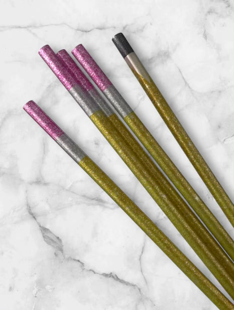 9 in Metallic Pencil Straw