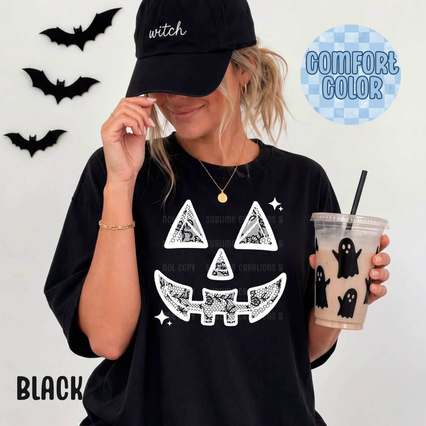 Lace Pumpkin Face Apparel