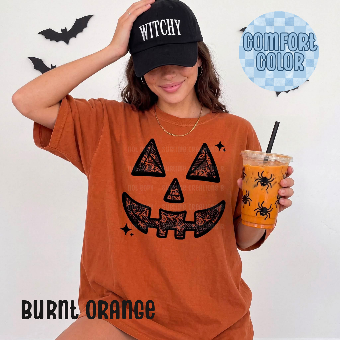 Lace Pumpkin Face Apparel