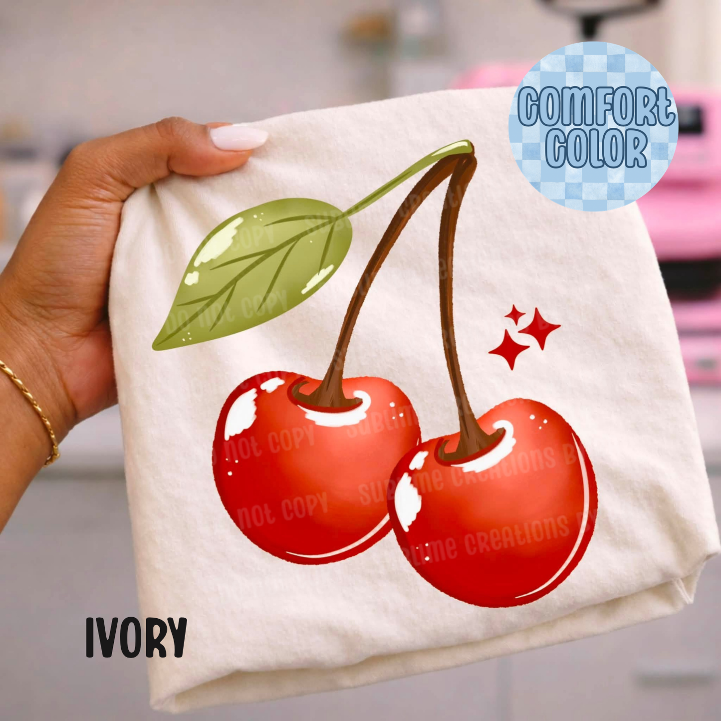 Red Cherries No Words Apparel