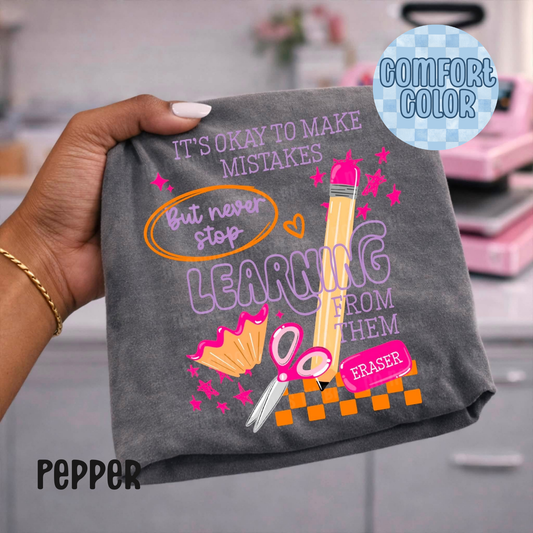 Make Mistakes Teacher Apparel