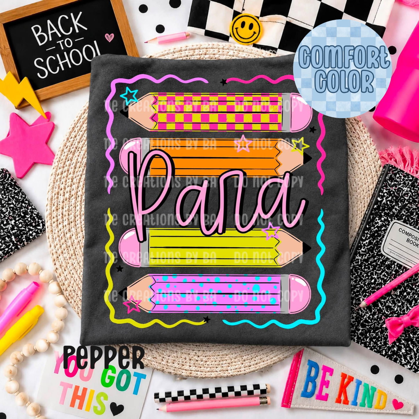 Para Colorful Pencil Apparel