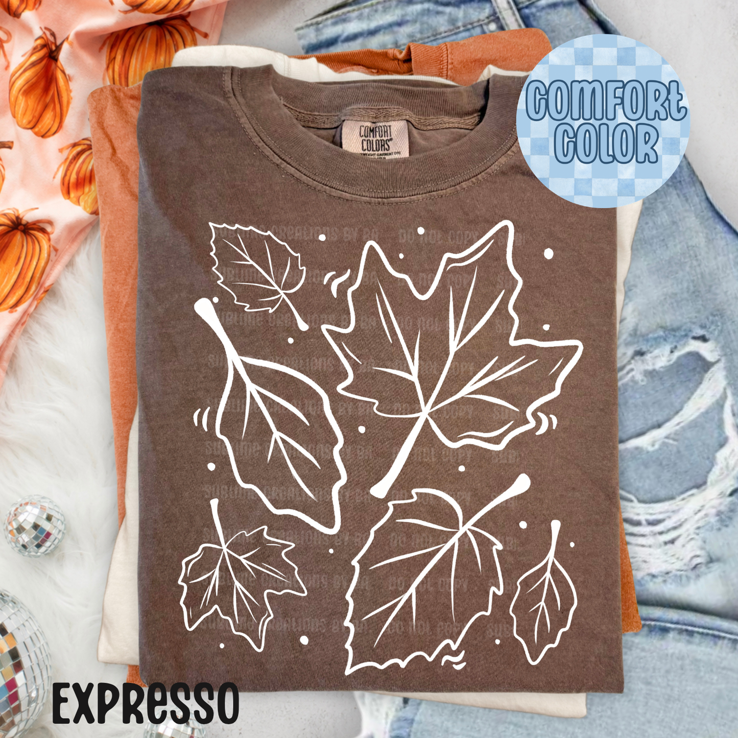 Leaves Single Color Apparel