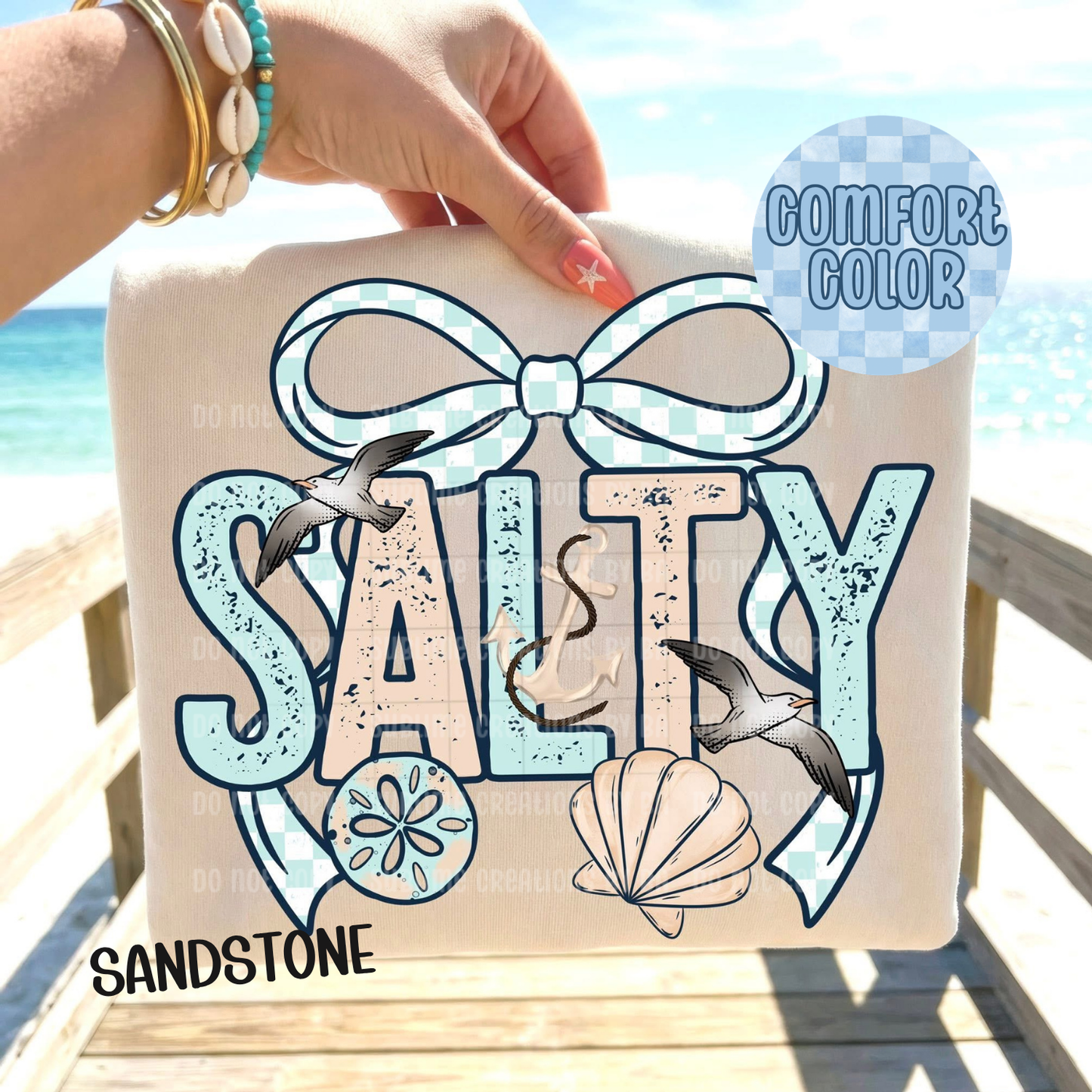 Salty with Bow Apparel