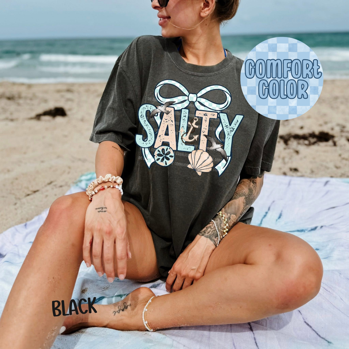 Salty with Bow Apparel