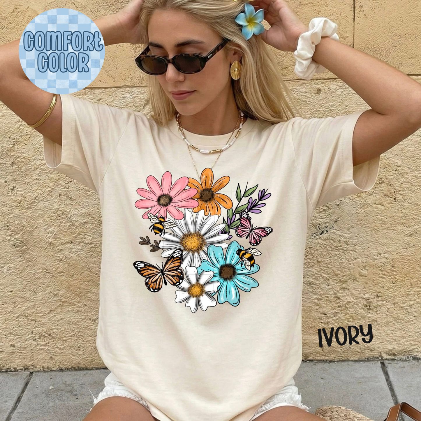 Florals Bees and Butterflies Apparel
