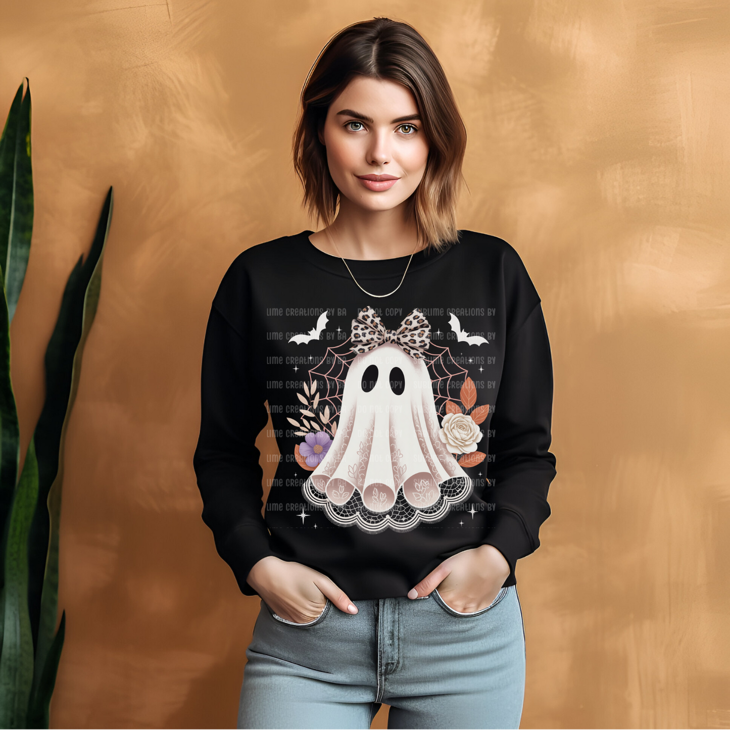 Ghost Lace Bow Adult CF