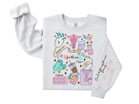 Future Nurse Doodle Sweatshirt