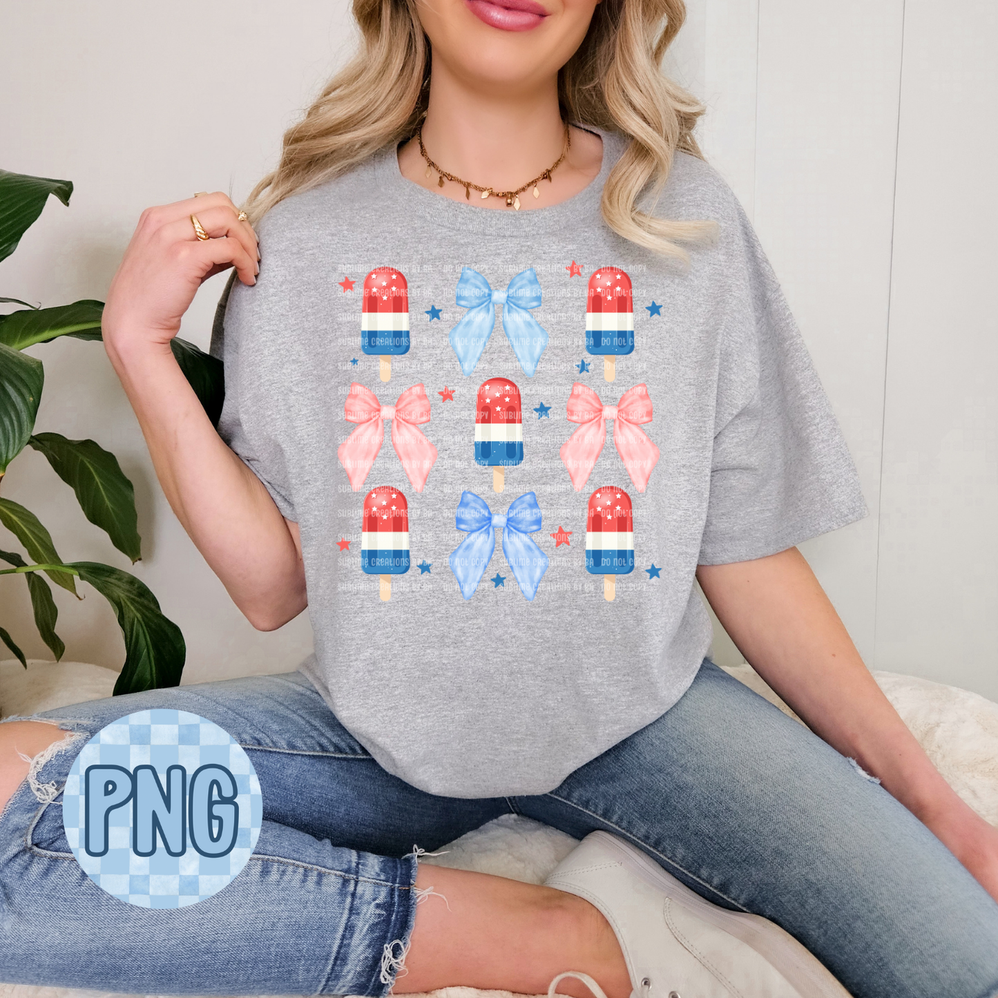 Popsicle Bow PNG Digital File ONLY