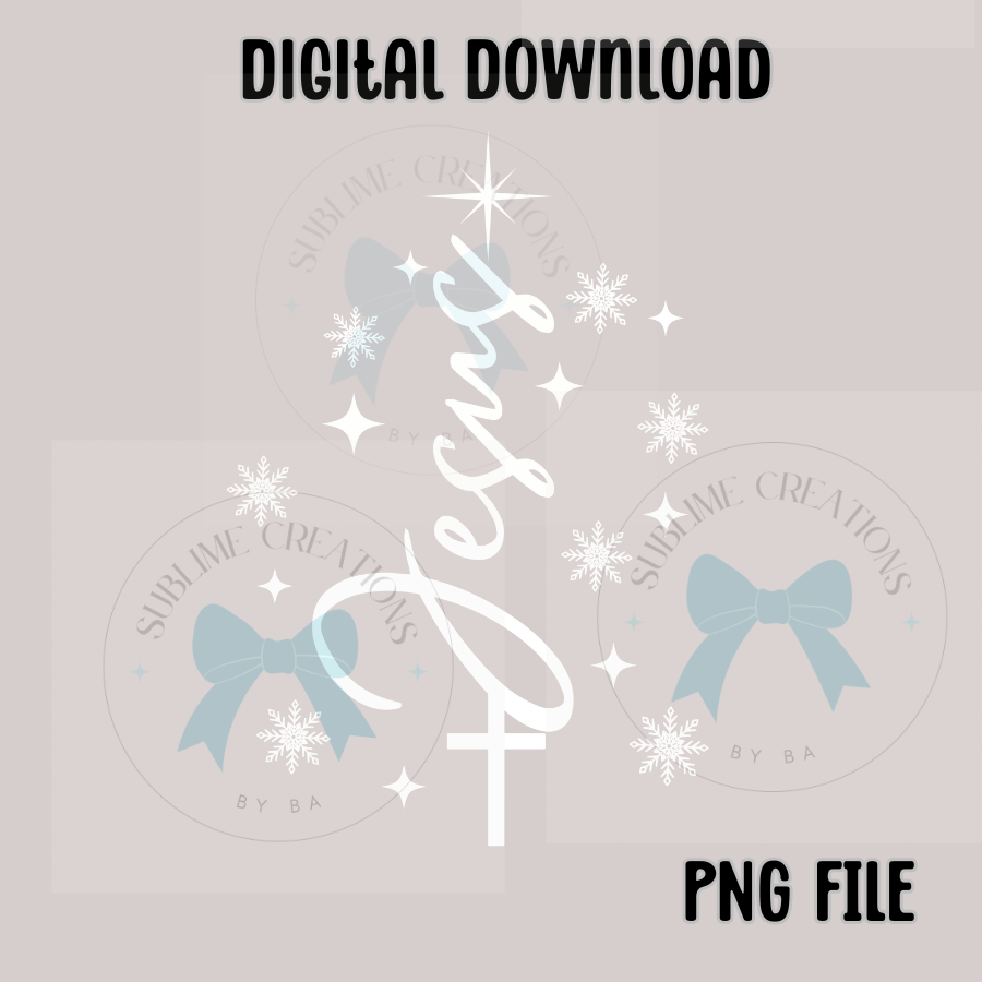 Jesus Christmas Tree PNG Digital File ONLY