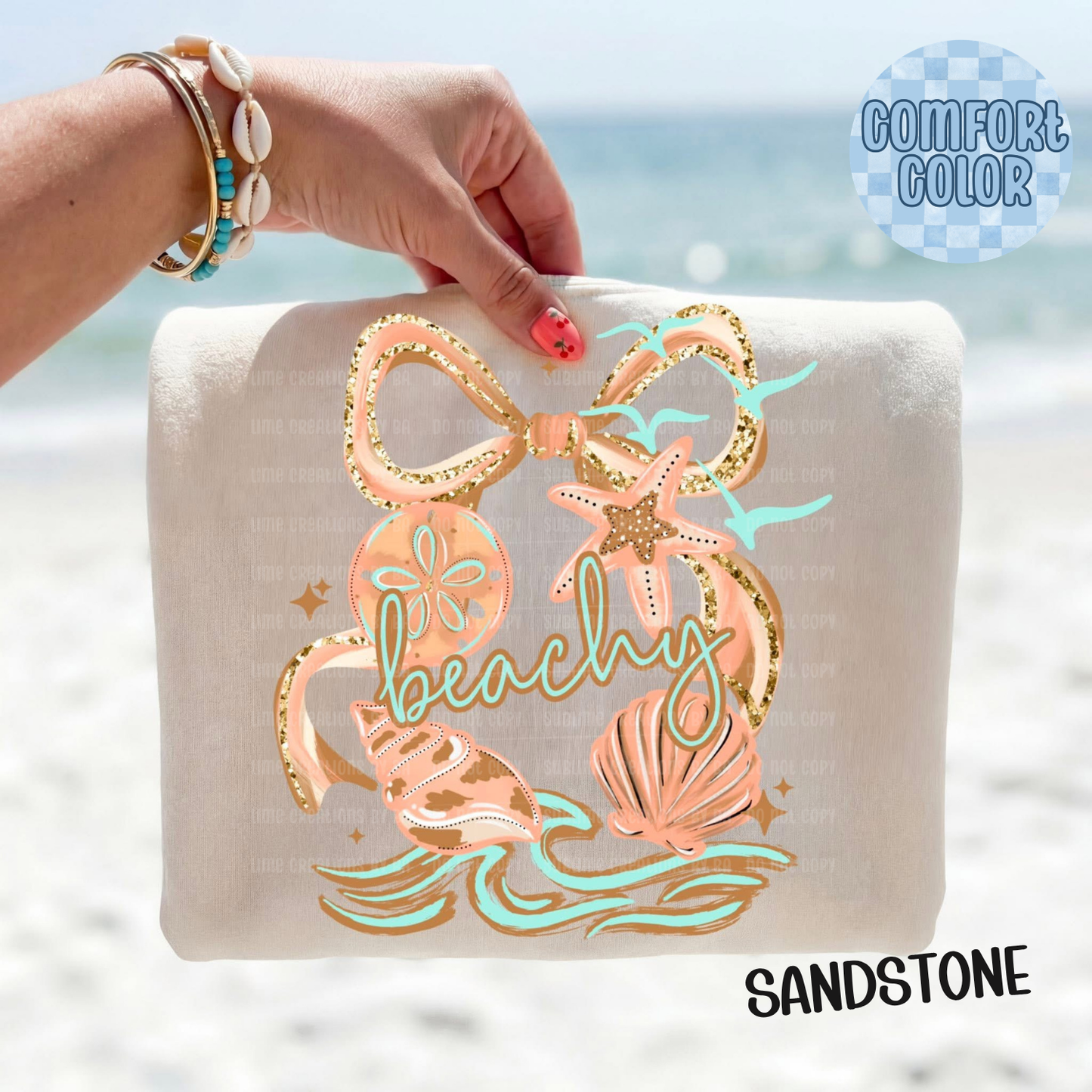 Beachy Bows and Shells  Apparel