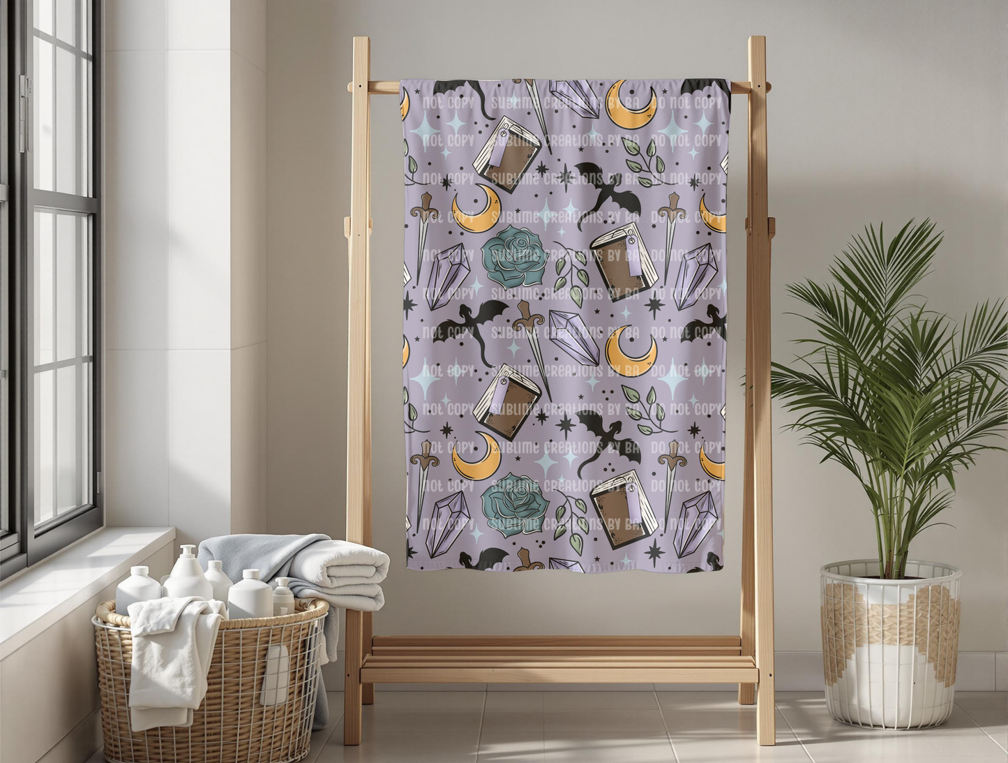 Fantasy Reader Sherpa Blanket, Velveteen Plush Blanket