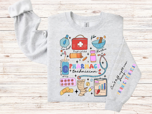 Pharmacy Technician Doodle Sweatshirt