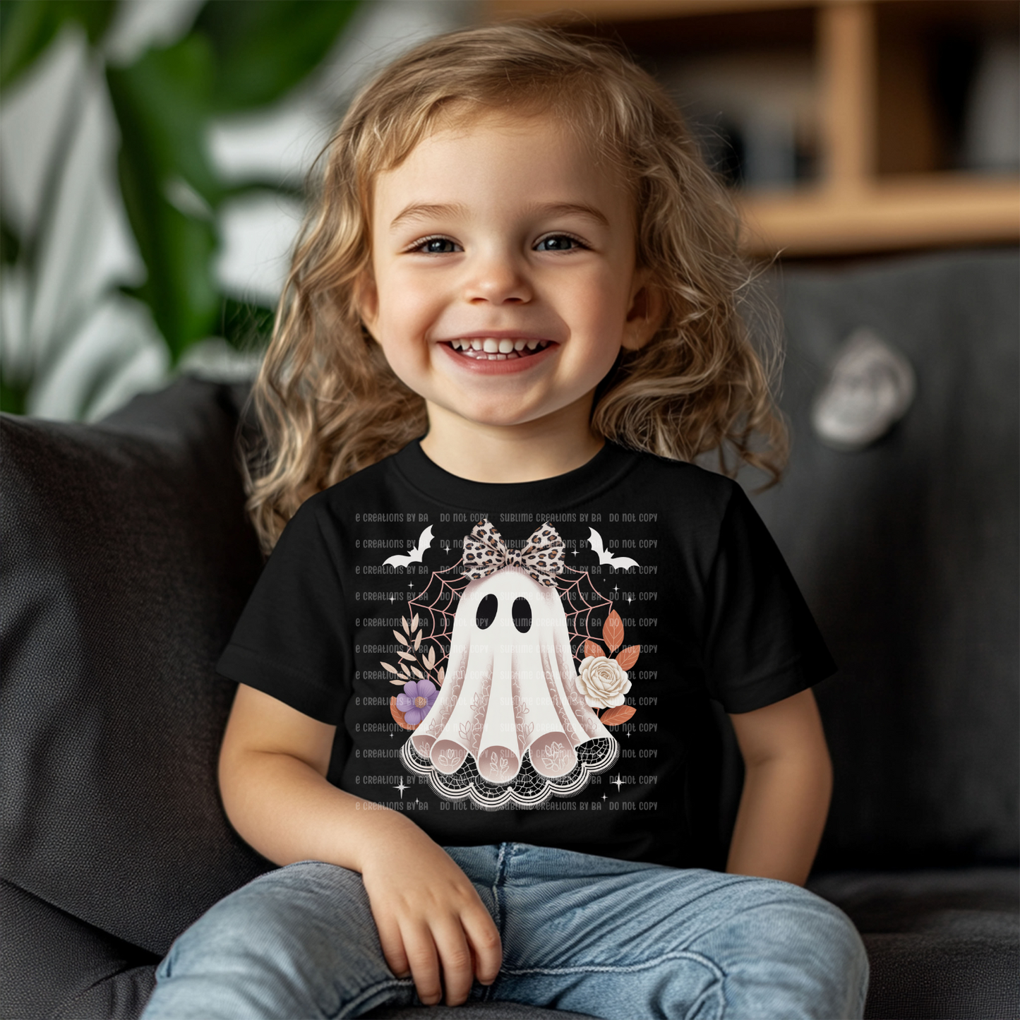 Ghost Lace Bow Toddler/Youth CF