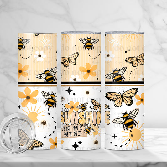 20oz Sunshine on My Mind Straight Skinny Tumbler