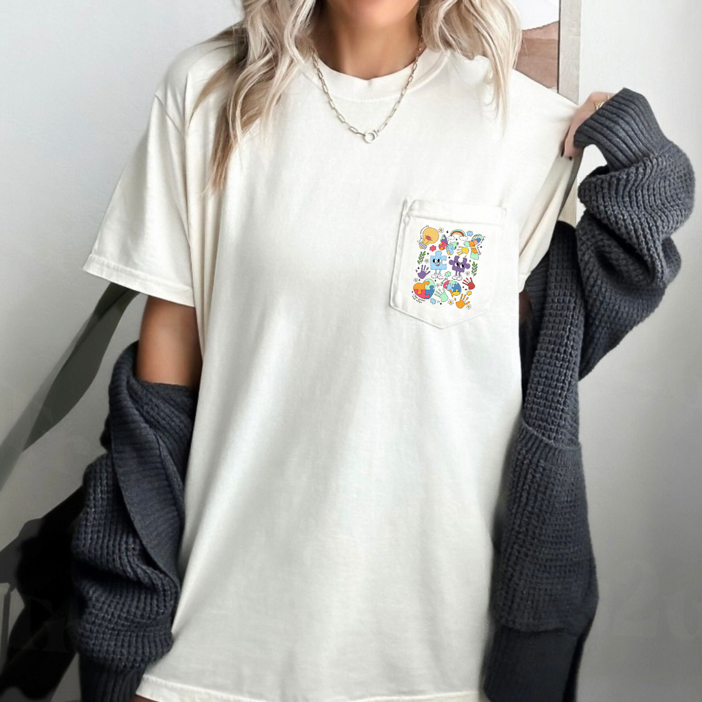 Autism Doodle DTF Print